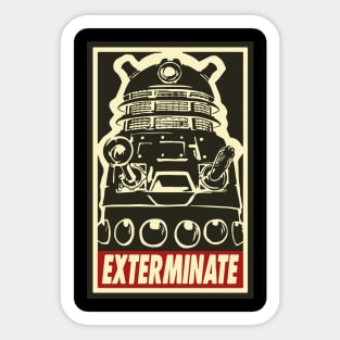 Exterminate - Dalek - Dr Who Sticker